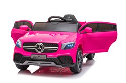 Mercedes GLC Coupe pink, 4x12Volt,  gummihjul og lædersæde